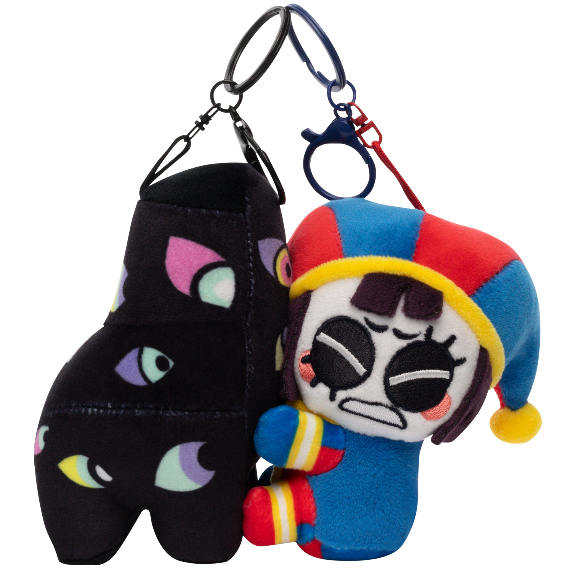 Pomni & Abstraction Magnetic Plush Keychains