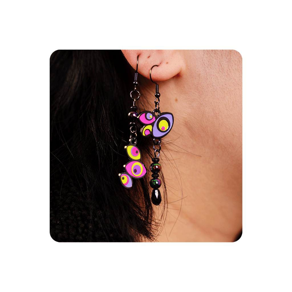 Digital Circus Earring Set